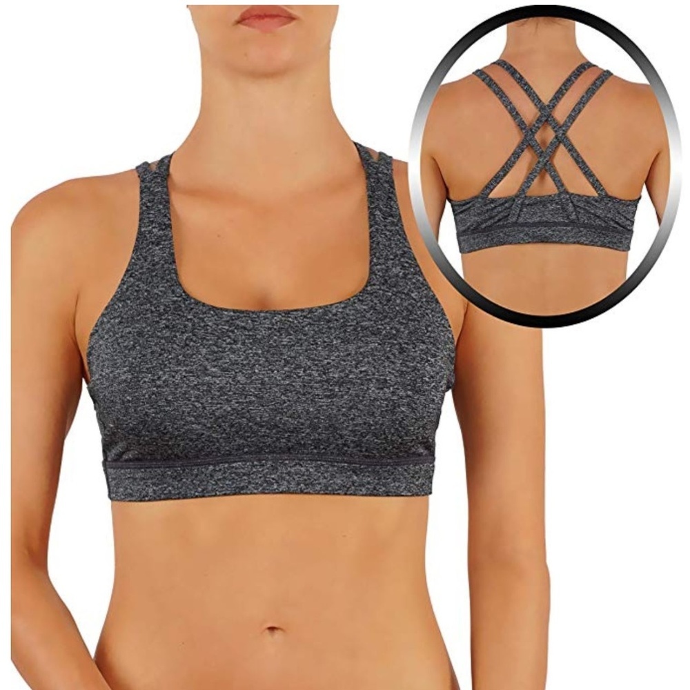 Yoga Bra Sports Top  Criss-Cross Strap
